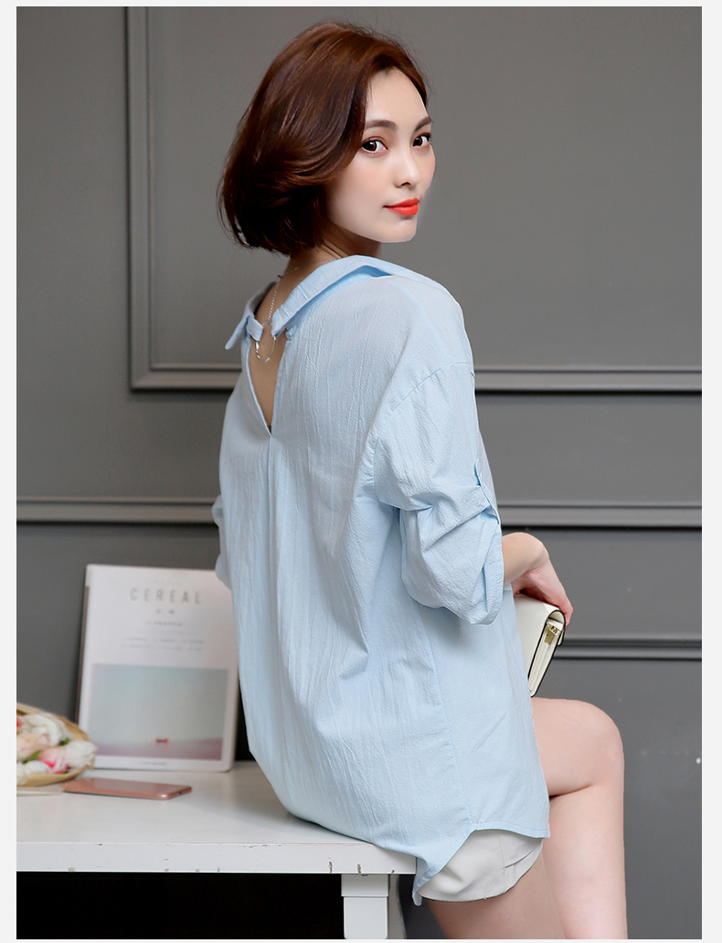 WT3837 Stylish Top Blue