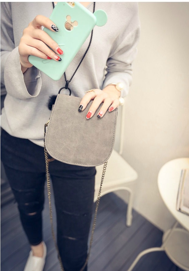 HA048 Slouchy Sling Bags Grey