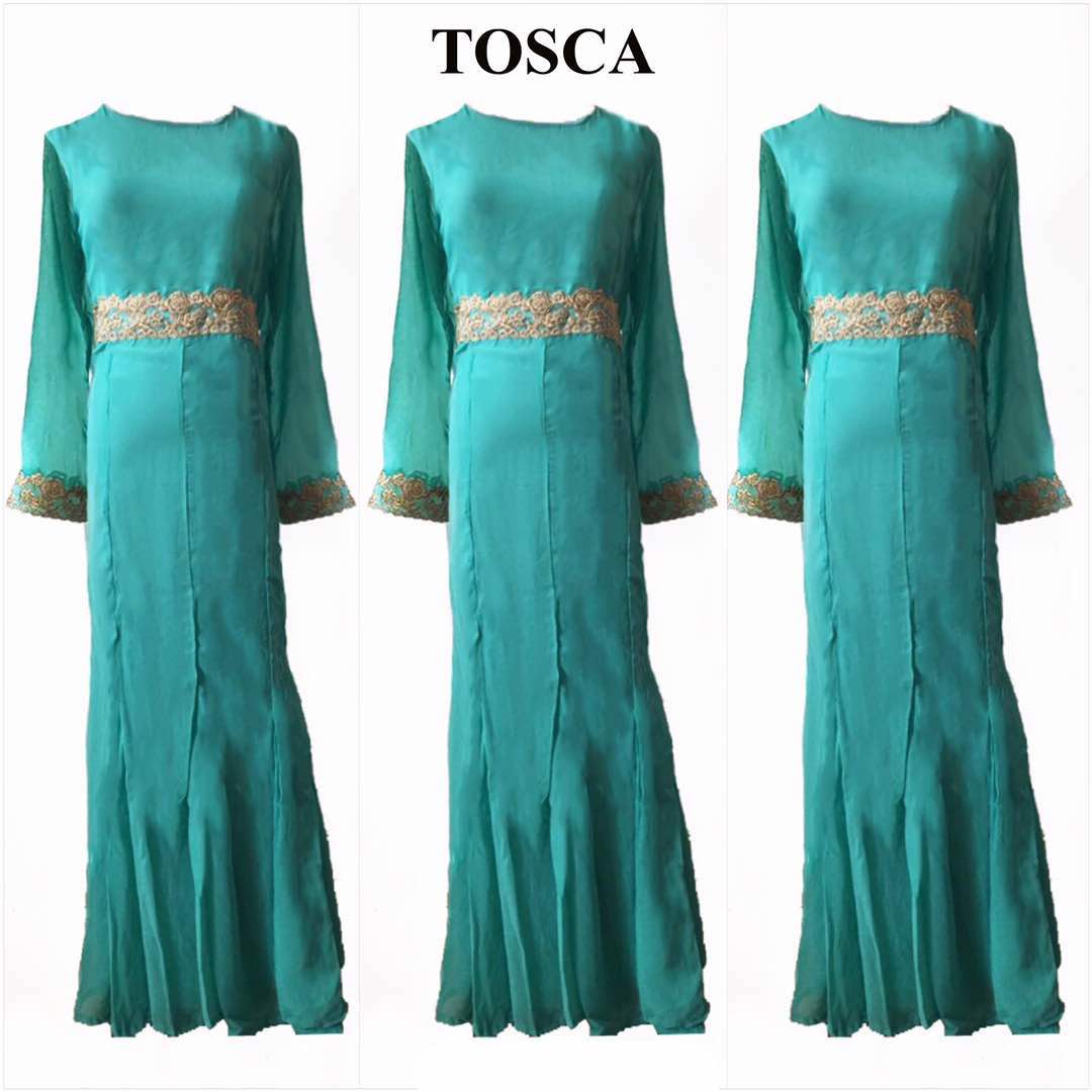 JW5009 Lace Mermaid Dress Tosca