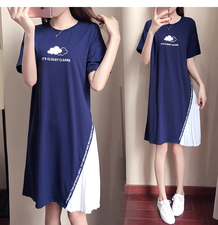 VW8266 Korea Stylish Dress Blue