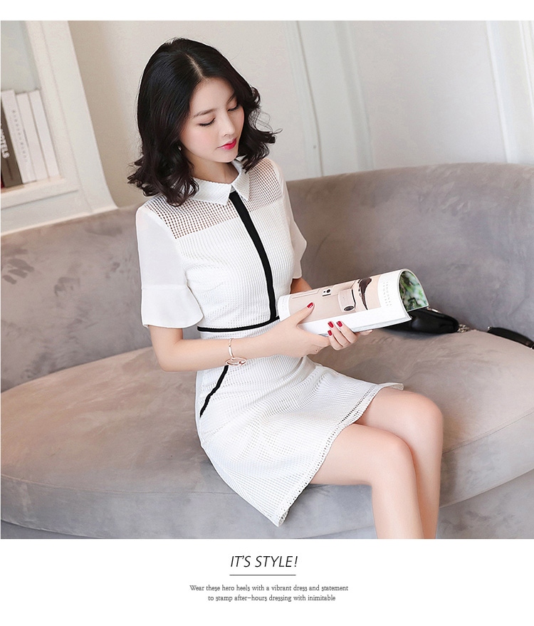 WD3856 Fashion Dress White