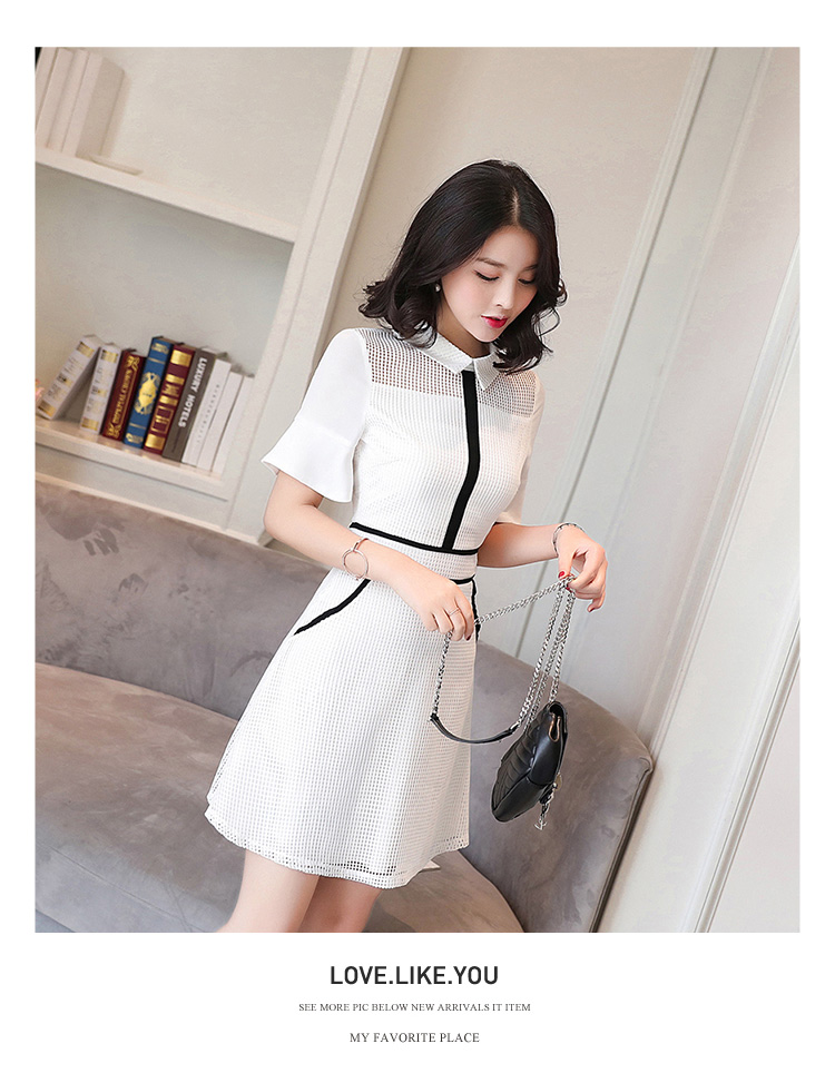 WD3856 Fashion Dress White