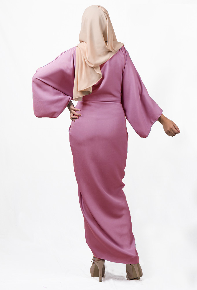 JW5015 Camilla Wrap Front Dress Pink