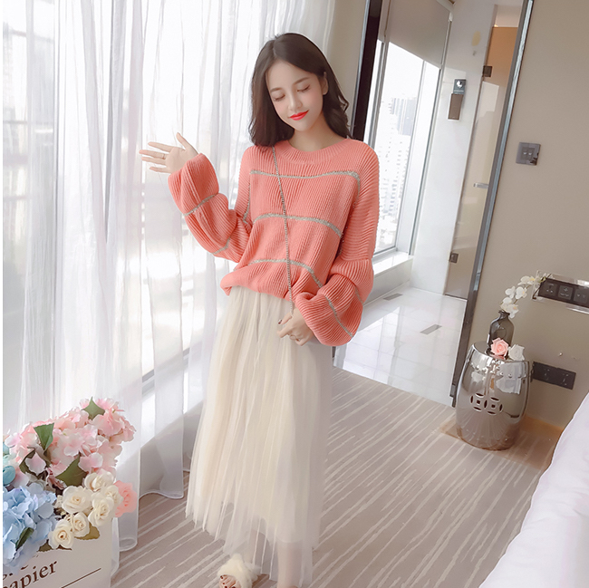 VW10472 Fashion Knit Top Pink