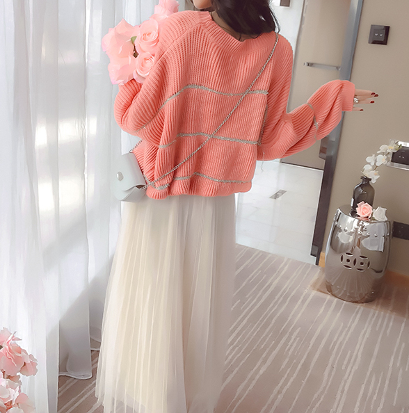 VW10472 Fashion Knit Top Pink