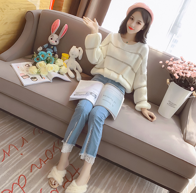 VW10472 Fashion Knit Top White