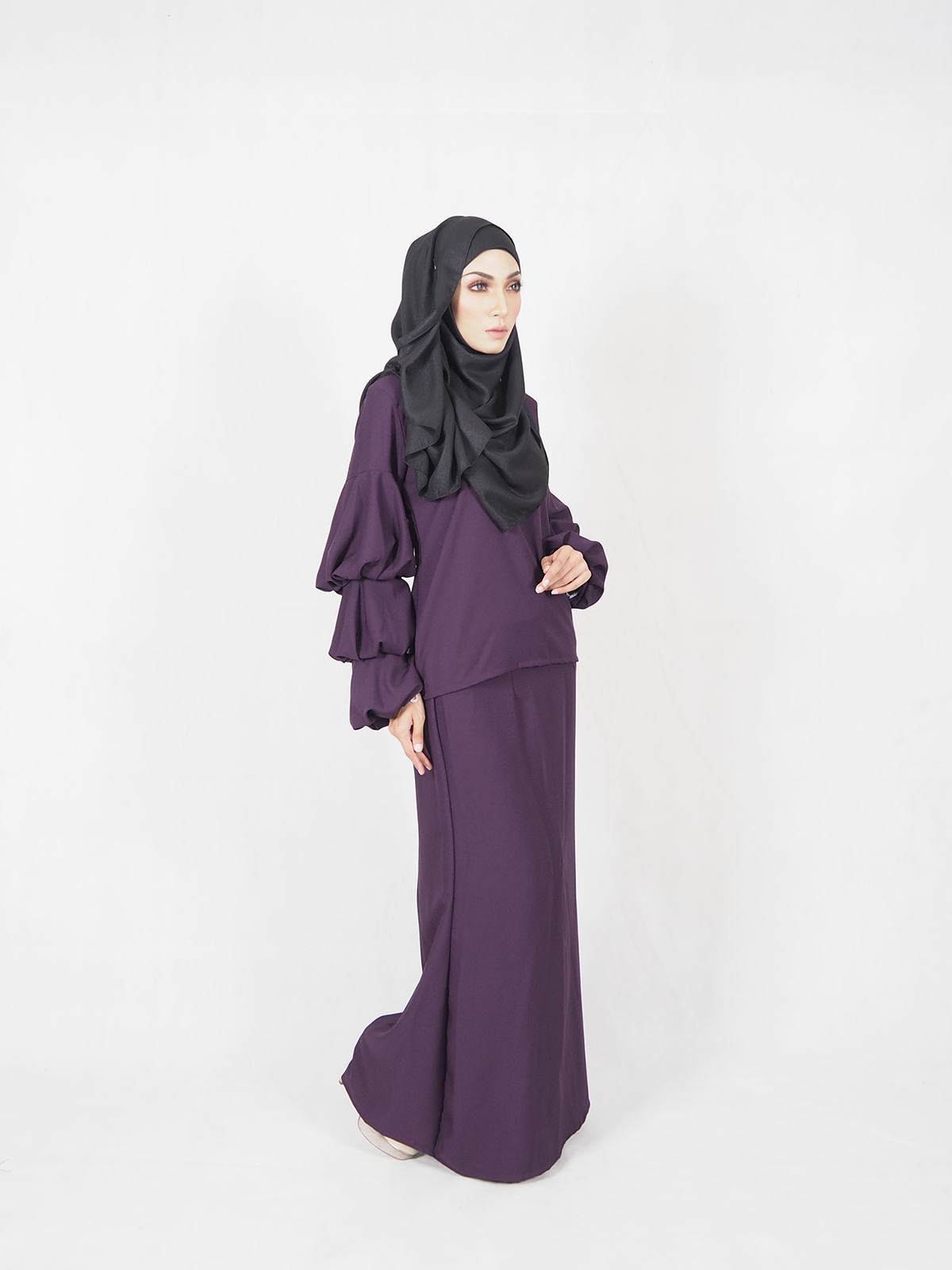 SW4564 Baju Kurung (Plus Size) Purple