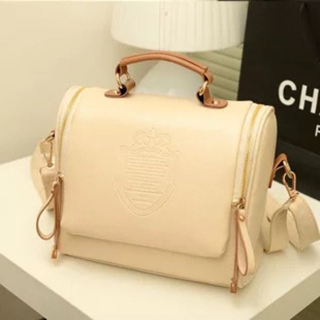 KW80016 Women Sling Bags Cream