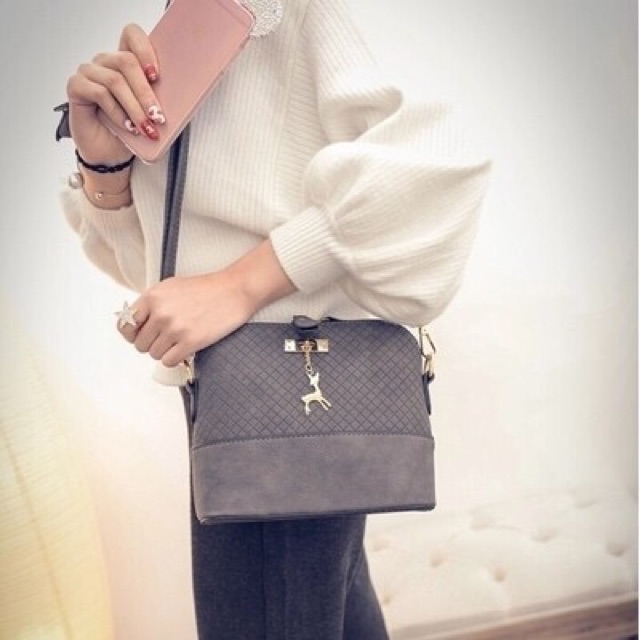 KW80026 Korean Trendy Bags Grey