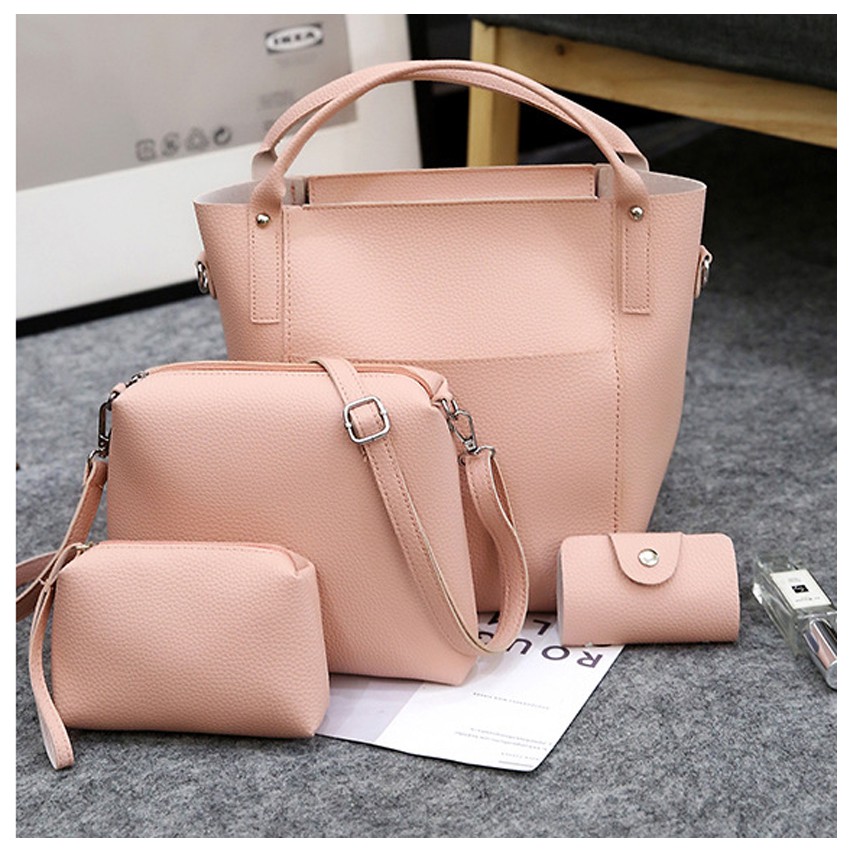 KW80057 Fashion 4 In 1 Bag Pink