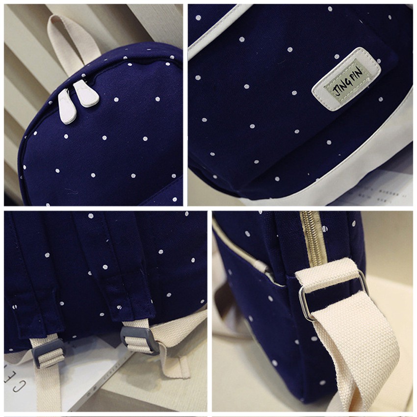 KW80115 3 In 1 School Bag Dark Blue