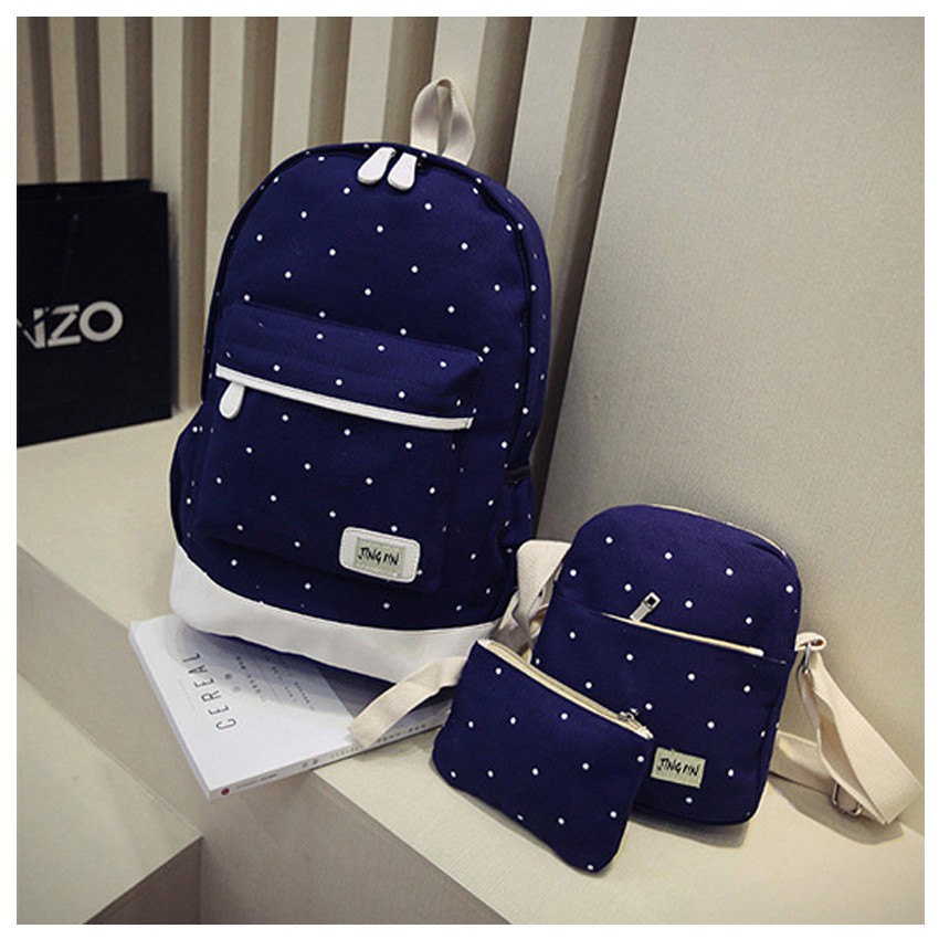 KW80115 3 In 1 School Bag Dark Blue