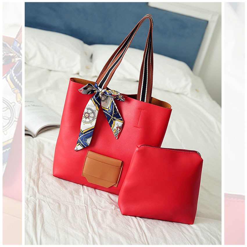 KW80133 2 In 1 Tote Bag Red