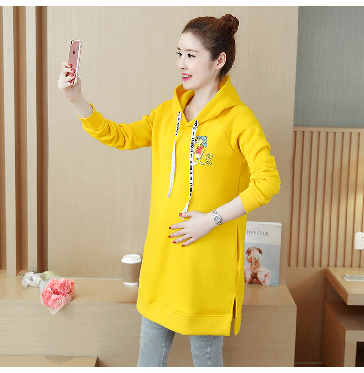 GW1916 Sporty Maternity Dress Yellow