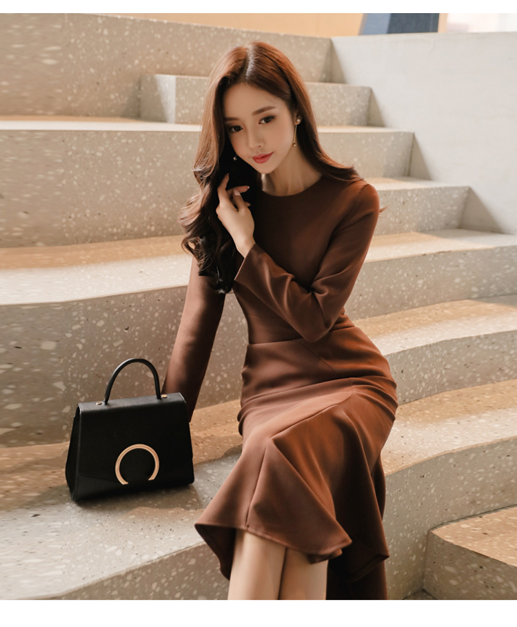 GW1940 Pretty Dress Brown