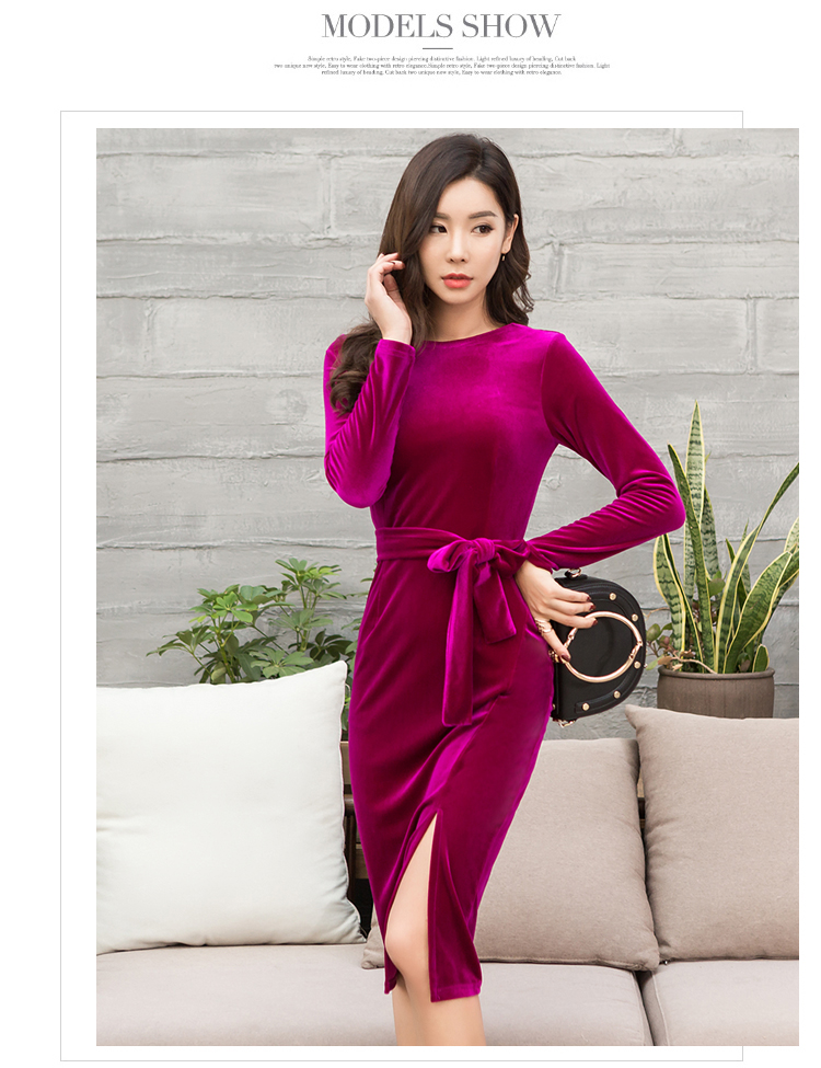 GW1943 Trendy Dress Purple