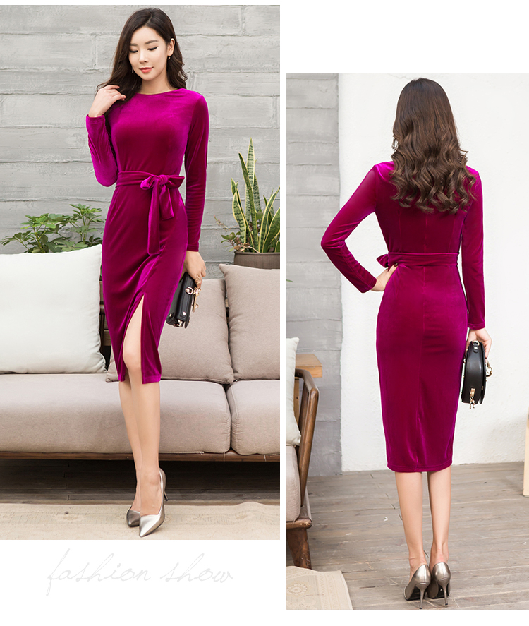 GW1943 Trendy Dress Purple