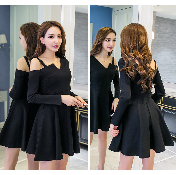 GW1945 Unique Dress Black