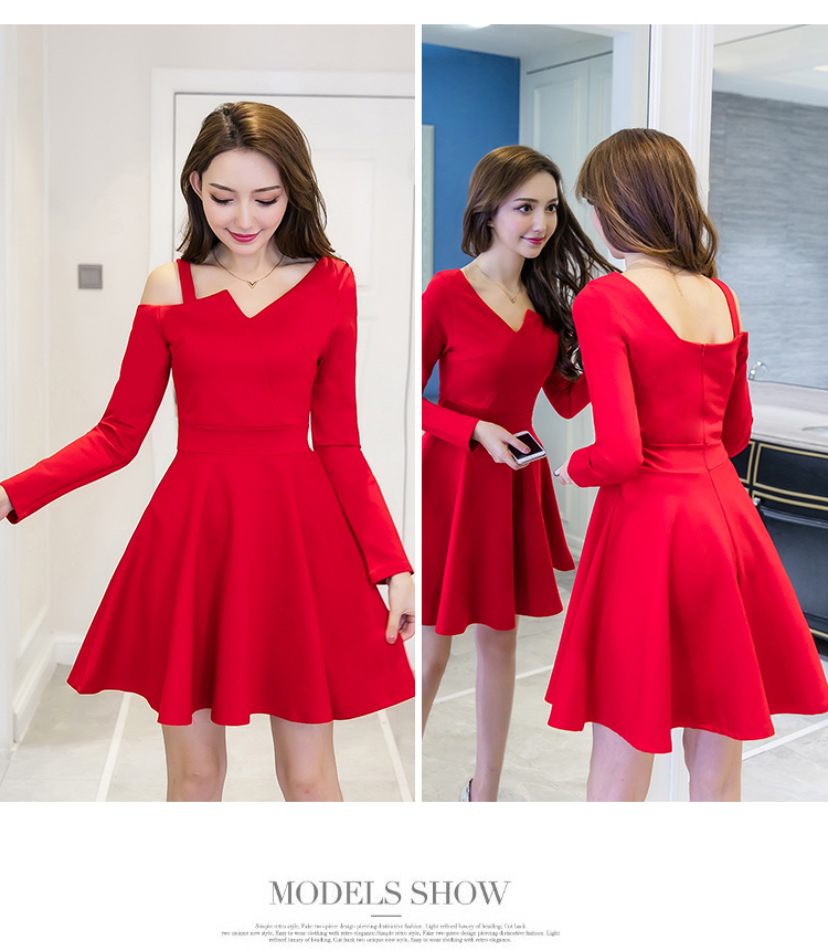 GW1945 Unique Dress Red