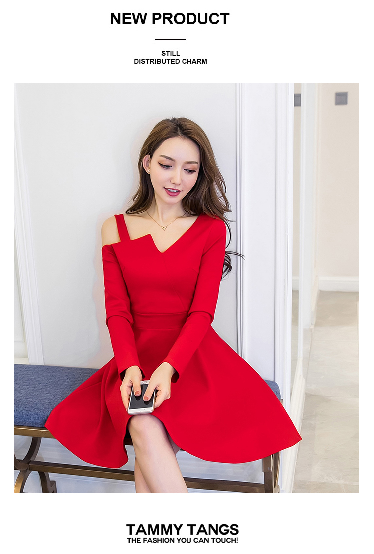 GW1945 Unique Dress Red