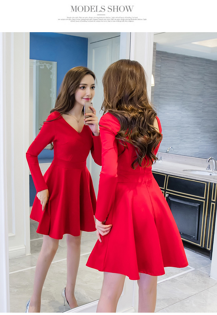 GW1945 Unique Dress Red