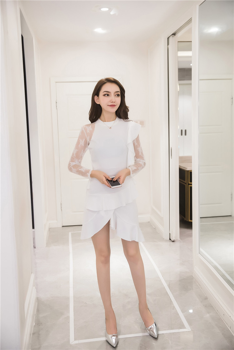 GW1953 Fashion Dress White