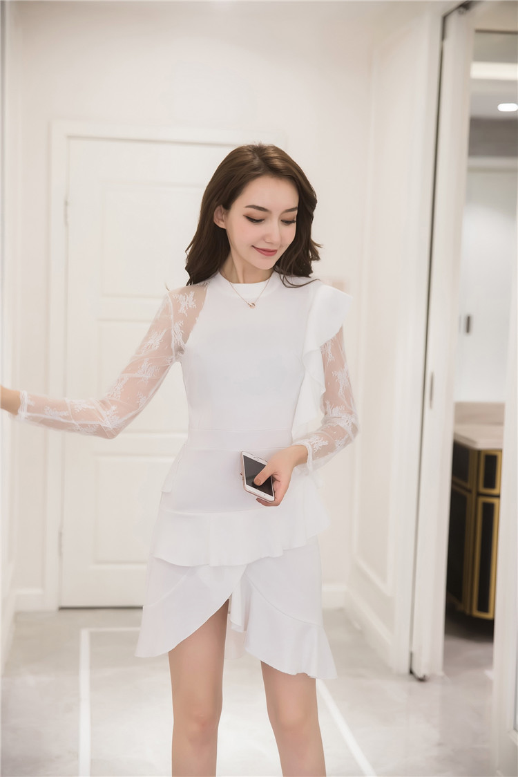 GW1953 Fashion Dress White