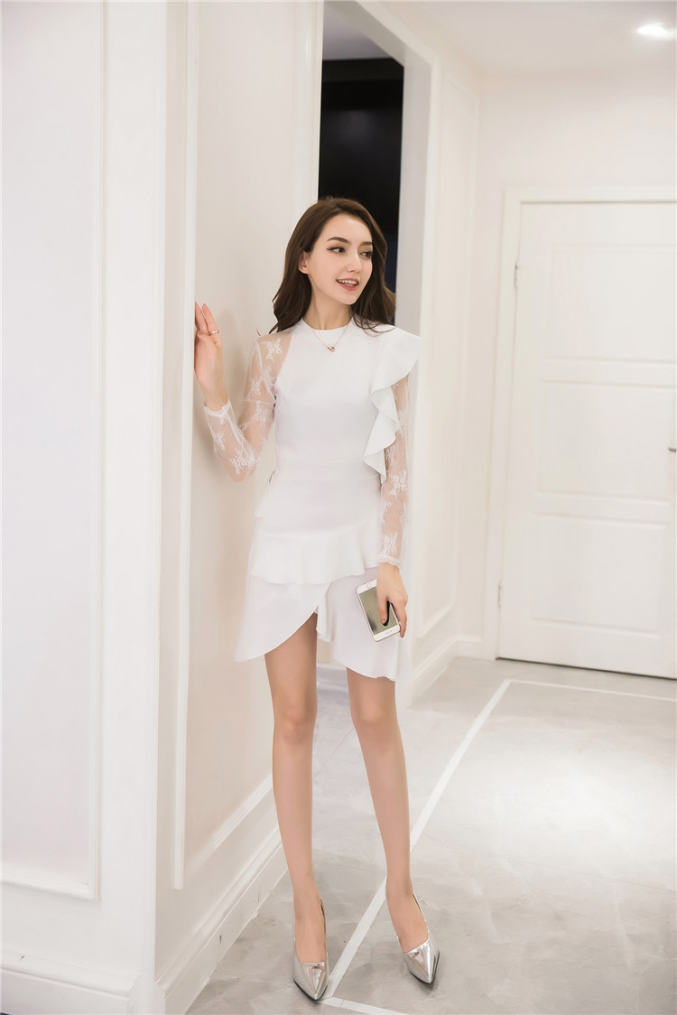 GW1953 Fashion Dress White