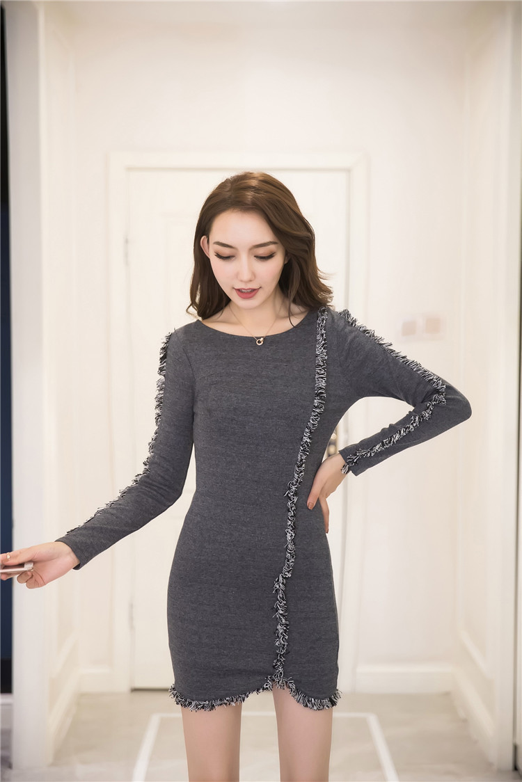 GW1958 Stylish Dress Grey