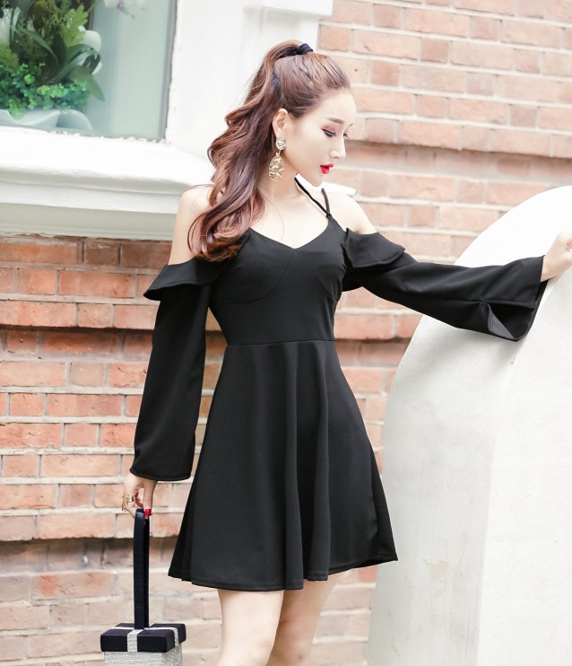 GW1969 Unique Dress Black