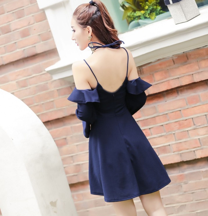 GW1969 Unique Dress Blue