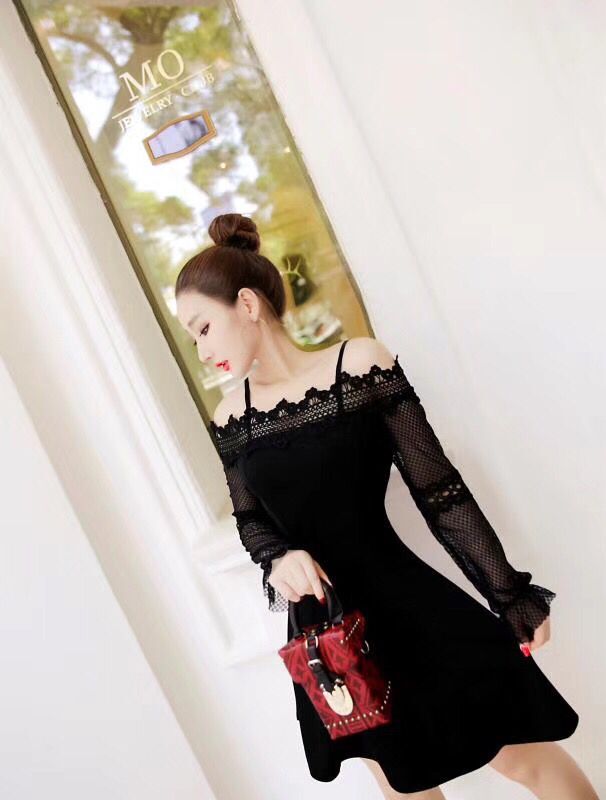 GW1972 Sweet Dress Black