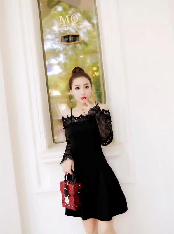 GW1972 Sweet Dress Black