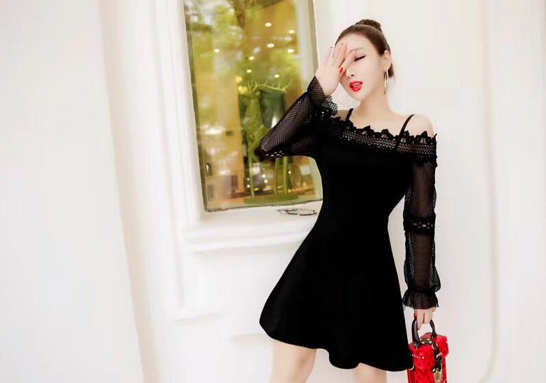 GW1972 Sweet Dress Black