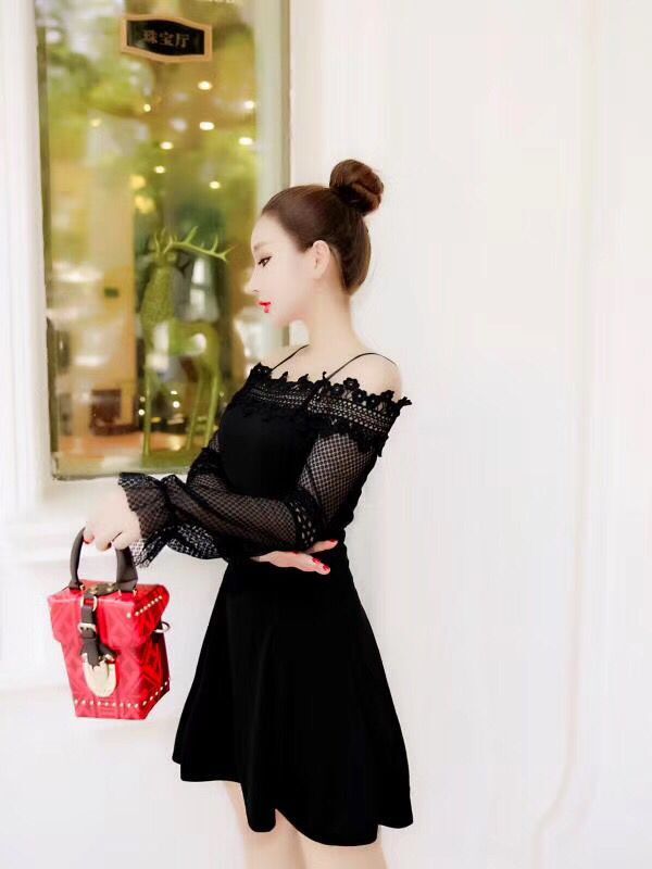 GW1972 Sweet Dress Black