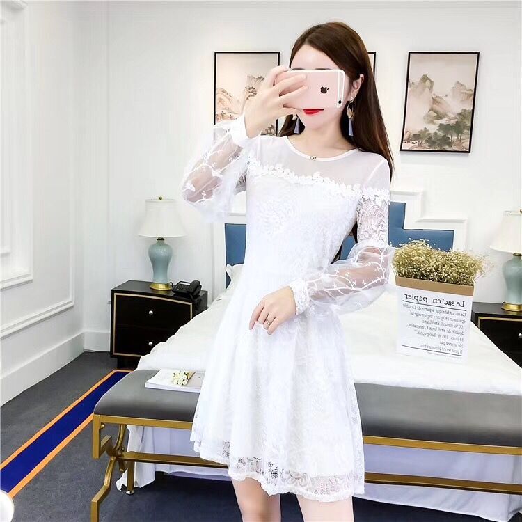 GW1973 Trendy Dress White