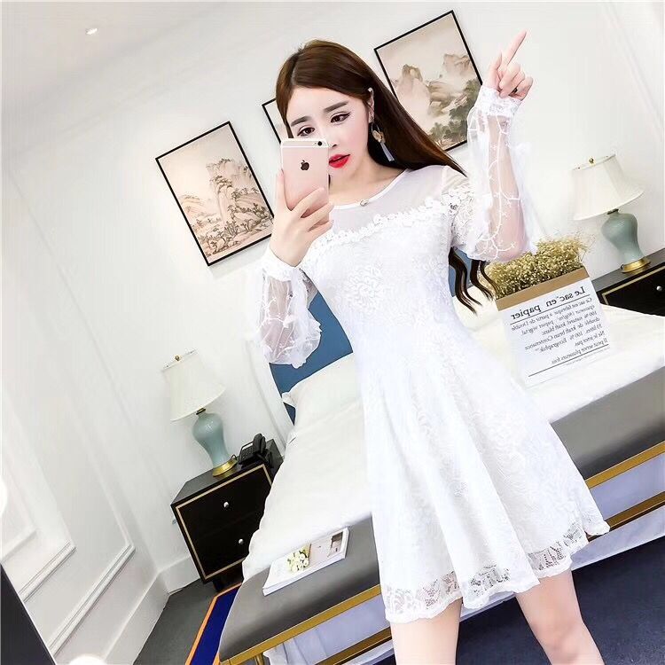 GW1973 Trendy Dress White