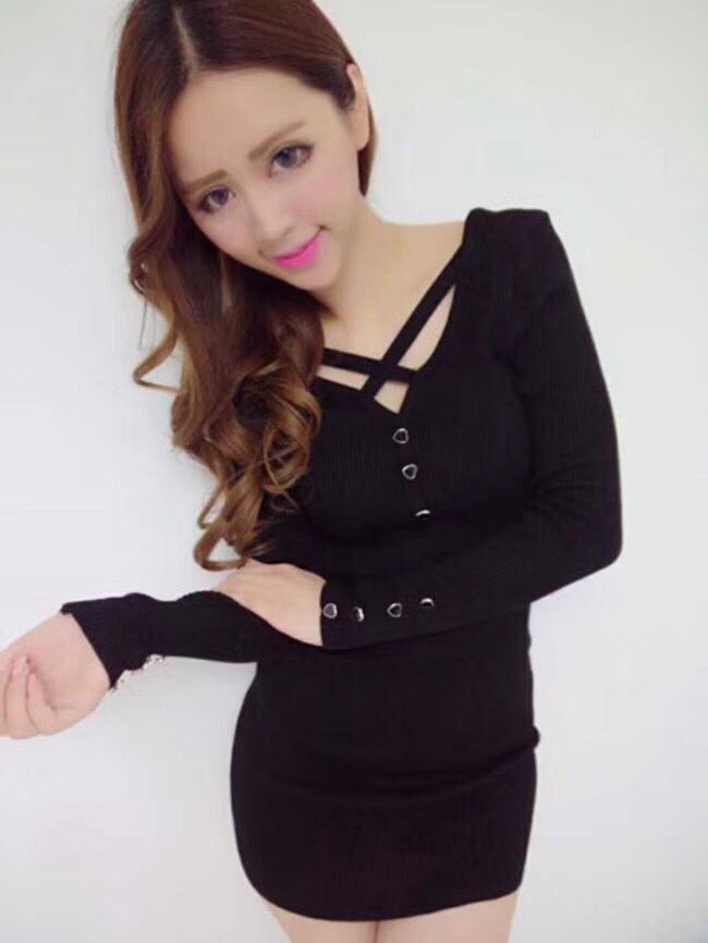 GW1974 Pretty Dress Black