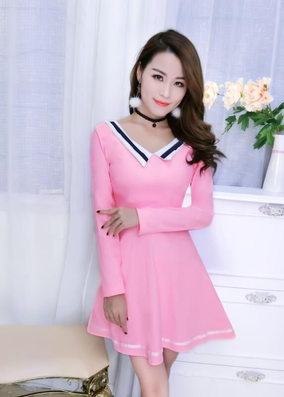 GW1979 Casual Dress Pink