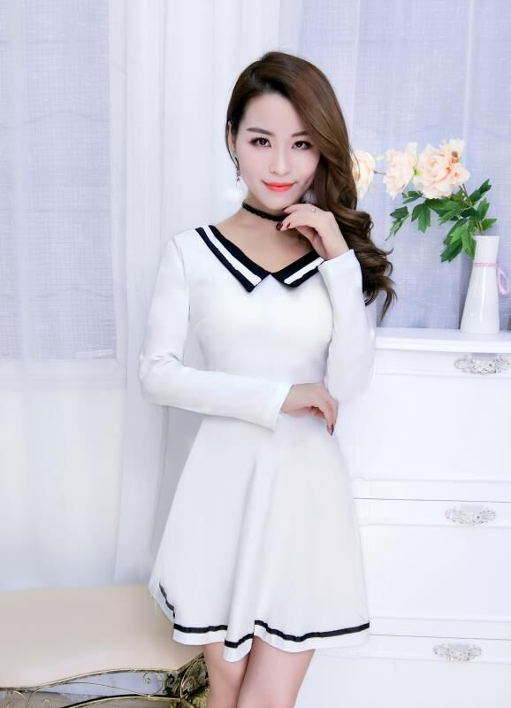 GW1979 Casual Dress White