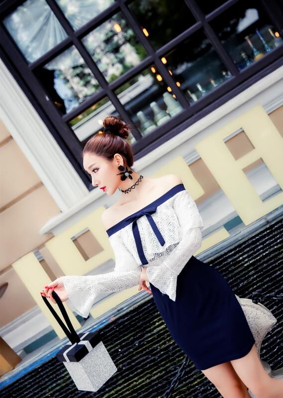 GW1980 Lovely Dress Dark Blue