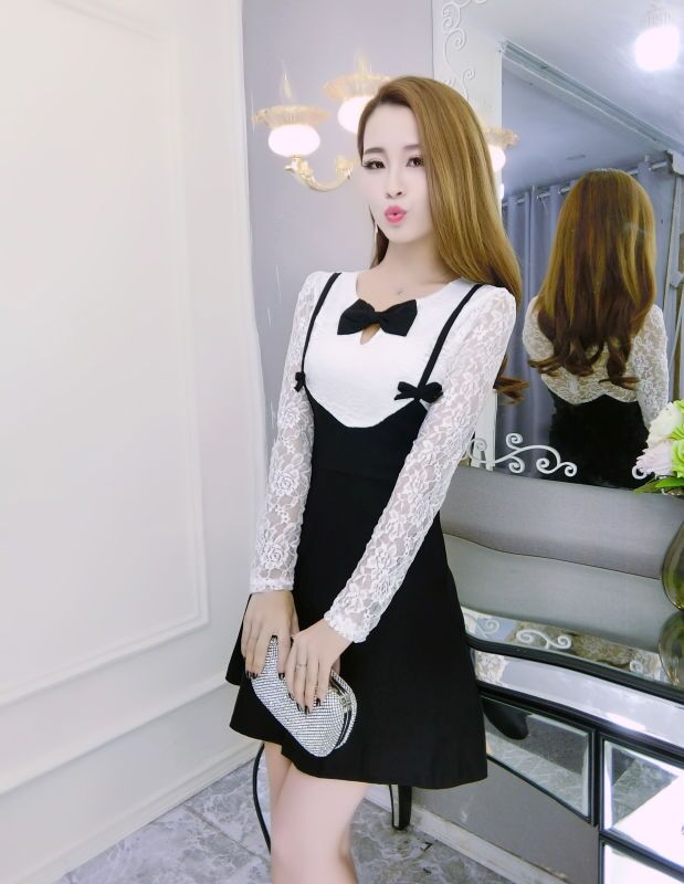 GW1984 Cute Dress Black