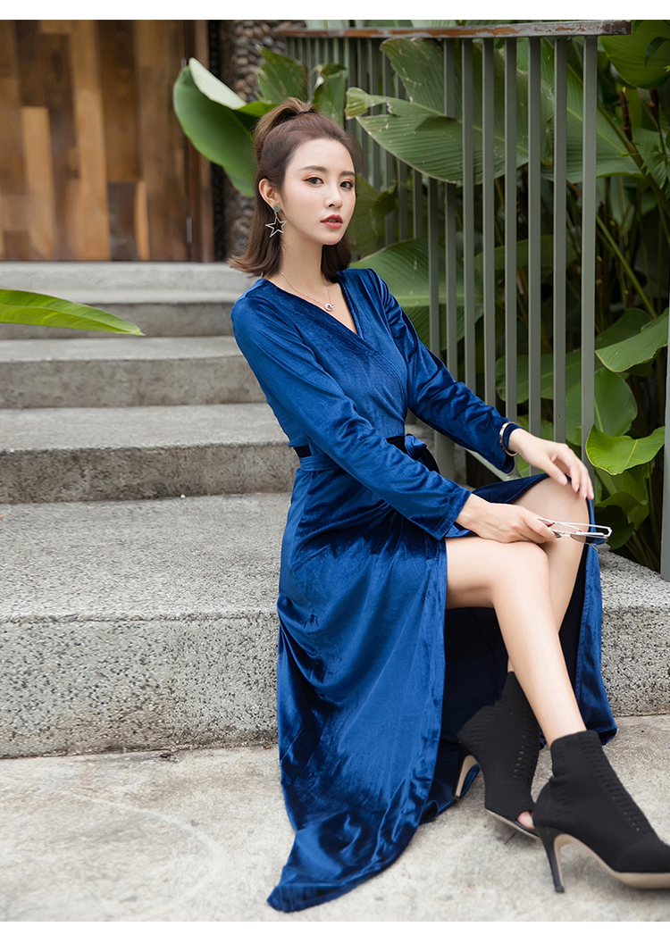 GW1987 Trendy Dress Blue