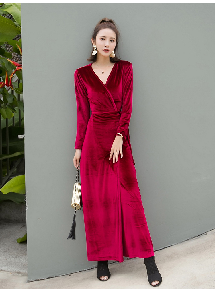 GW1987 Trendy Dress Maroon