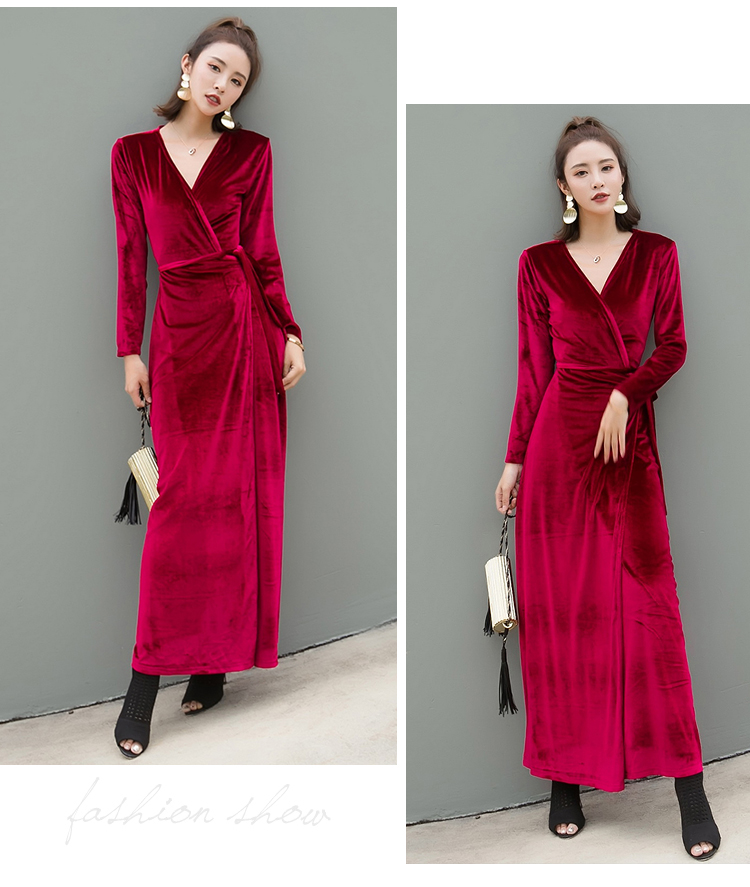 GW1987 Trendy Dress Maroon