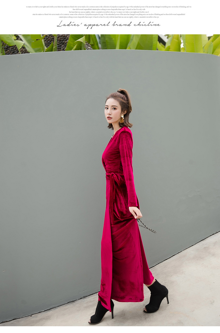 GW1987 Trendy Dress Maroon