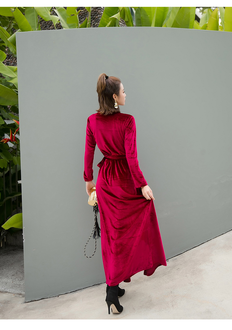 GW1987 Trendy Dress Maroon