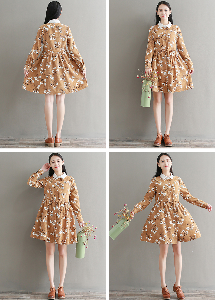 GW1989 Sweet Dress Khaki