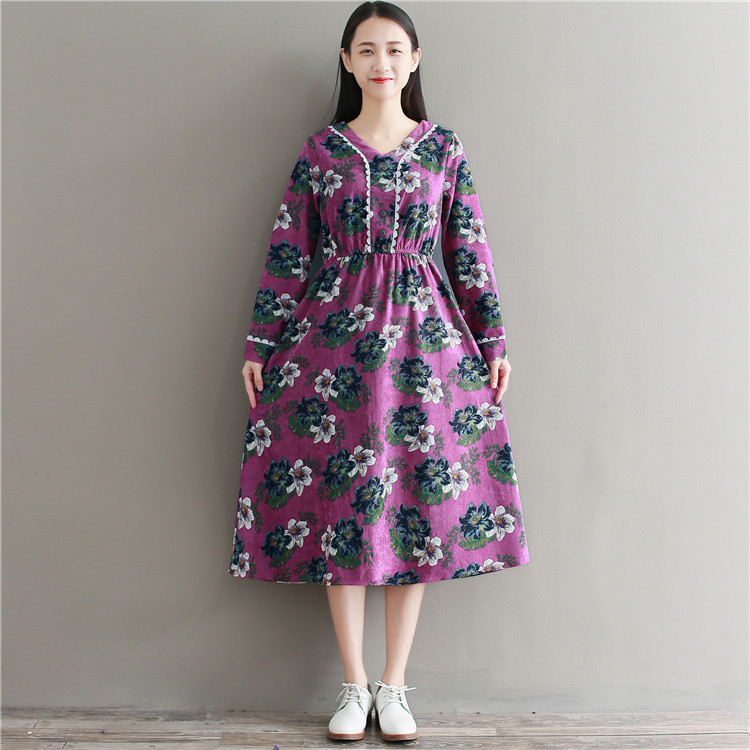 GW1990 Vintage Dress Purple