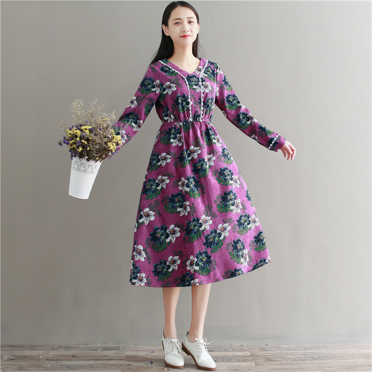 GW1990 Vintage Dress Purple